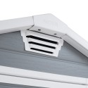 Abri de jardin en résine PVC avec plancher 129x103x196 cm Manor 4x3 Keter Caractéristiques