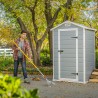 Abri de jardin en résine PVC avec plancher 129x103x196 cm Manor 4x3 Keter Achat