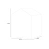 Abri de jardin en résine PVC avec plancher 129x103x196 cm Manor 4x3 Keter 