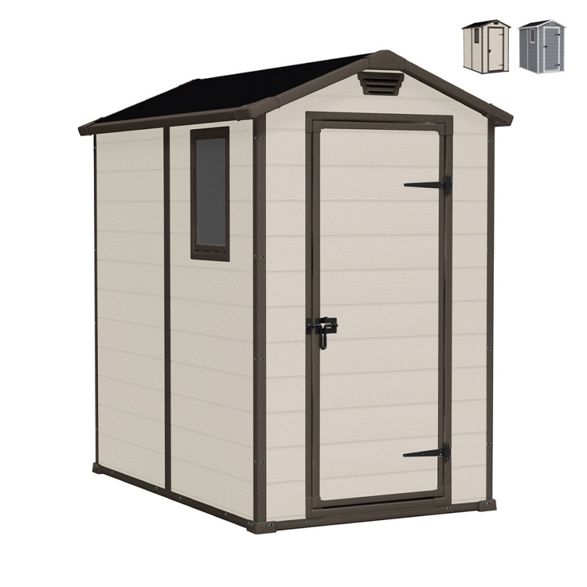 Abri de jardin en résine PVC 130x192x198cm Manor 4x6 Keter Promotion