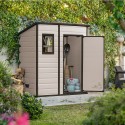 Abri d'outils de jardin en résine PVC 183,5x111x200,5cm Manor Pent 6x4 Keter Prix