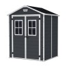 Abri de jardin Keter en résine PVC avec fenêtres 185x152x226cm Manor 6x5 Réductions