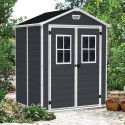 Abri de jardin Keter en résine PVC avec fenêtres 185x152x226cm Manor 6x5 Modèle