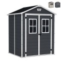 Abri de jardin Keter en résine PVC avec fenêtres 185x152x226cm Manor 6x5 Promotion