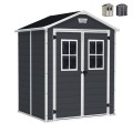 Abri de jardin Keter en résine PVC avec fenêtres 185x152x226cm Manor 6x5 Promotion
