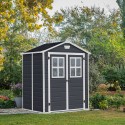 Abri de jardin Keter en résine PVC avec fenêtres 185x152x226cm Manor 6x5 Remises