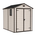 Grande abri de jardin en résine PVC 185,8x236,8x227 cm Manor 6x8 Keter Caractéristiques