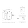 Grande abri de jardin en résine PVC 185,8x236,8x227 cm Manor 6x8 Keter 