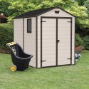 Grande abri de jardin en résine PVC 185,8x236,8x227 cm Manor 6x8 Keter Prix