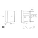 Armoire de jardin extérieure avec 2 étagères High Store+ Keter K246241 Catalogue