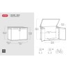 Coffre de rangement extérieur pour jardin, malle à outils Grande Store Keter K255064 Achat