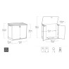 Coffre de rangement extérieur en résine pour outils Store It Out Midi Keter 