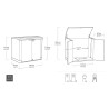 Coffre de rangement extérieur multifonction Store It Out Arc Keter K217162 Caractéristiques
