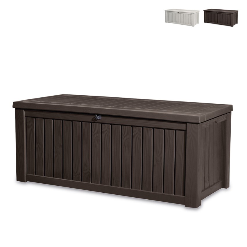 Coffre de rangement extra large en résine pour jardin Rockwood Keter Promotion Coffre de rangement extra large en résine pour jardin Rockwood Keter Promotion