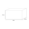 Coffre de rangement extra large en résine pour jardin Rockwood Keter 