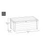 Coffre extérieur multifonction en résine pour outils de jardin Brightwood Keter 