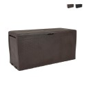 Coffre de jardin en rotin avec roues Samoa Keter Promotion