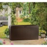 Coffre de jardin en rotin avec roues Samoa Keter Offre