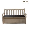 Banc coffre de jardin extérieur avec rangement Eden Keter Promotion