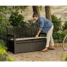 Banc coffre de jardin extérieur avec rangement Eden Keter 
