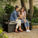 Banc coffre de jardin extérieur avec rangement Eden Keter 
