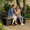 Banc coffre de jardin extérieur avec rangement Eden Keter 