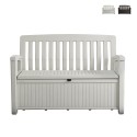 Banc de jardin avec coffre de rangement extérieur Patio Keter Promotion