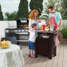 Table de rangement mobile pour barbecue avec plateau en acier Unity Keter K253041 Réductions