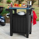 Table de rangement mobile pour barbecue avec plateau en acier Unity Keter K253041 Catalogue