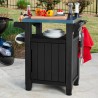 Table de rangement mobile pour barbecue avec plateau en acier Unity Keter K253041 Catalogue