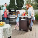 Table de rangement mobile pour barbecue avec plateau en acier Unity Keter K253041 Choix