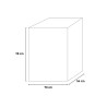 Table de rangement mobile pour barbecue avec plateau en acier Unity Keter K253041 Modèle