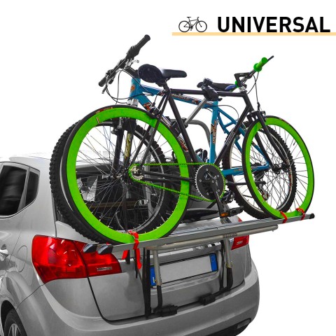 Porte-vélos universel pour hayon de voiture 2 vélos Steel Bike Promotion