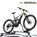 Porte-vélos universel en acier avec antivol pour barres de toit de voiture Pesio Promotion