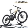 Porte-vélos universel en acier avec antivol pour barres de toit de voiture Pesio Promotion