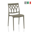 Chaise design moderne salle à manger restaurant extérieur bar jardin cuisine Queen Catalogue