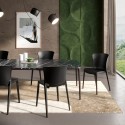 Chaise de restaurant design moderne empilable pour cuisine salle à manger extérieure Jumbo Réductions