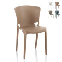 Chaise design moderne empilable pour restaurant, cuisine, salle à manger, extérieur Jumbo Promotion