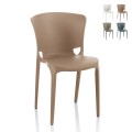 Chaise design moderne empilable pour restaurant, cuisine, salle à manger, extérieur Jumbo Promotion