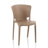 Chaise design moderne empilable pour restaurant, cuisine, salle à manger, extérieur Jumbo Dimensions