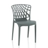 Chaise moderne salle à manger cuisine extérieur restaurant jardin empilable Arko Dimensions