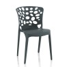 Chaise moderne empilable intérieure extérieure pour cuisine salle à manger restaurant Amber Dimensions