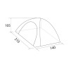 Tente de camping igloo pop-up 2 personnes Automatic Brunner 