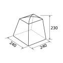 Tente de camping multiusage Cucinotto 240x240 Dinery Brunner Réductions