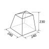 Tente de camping multiusage Cucinotto 240x240 Dinery Brunner Réductions