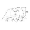 Tente tunnel de camping familiale 5 personnes Arqus Outdoor 5 Brunner Modèle