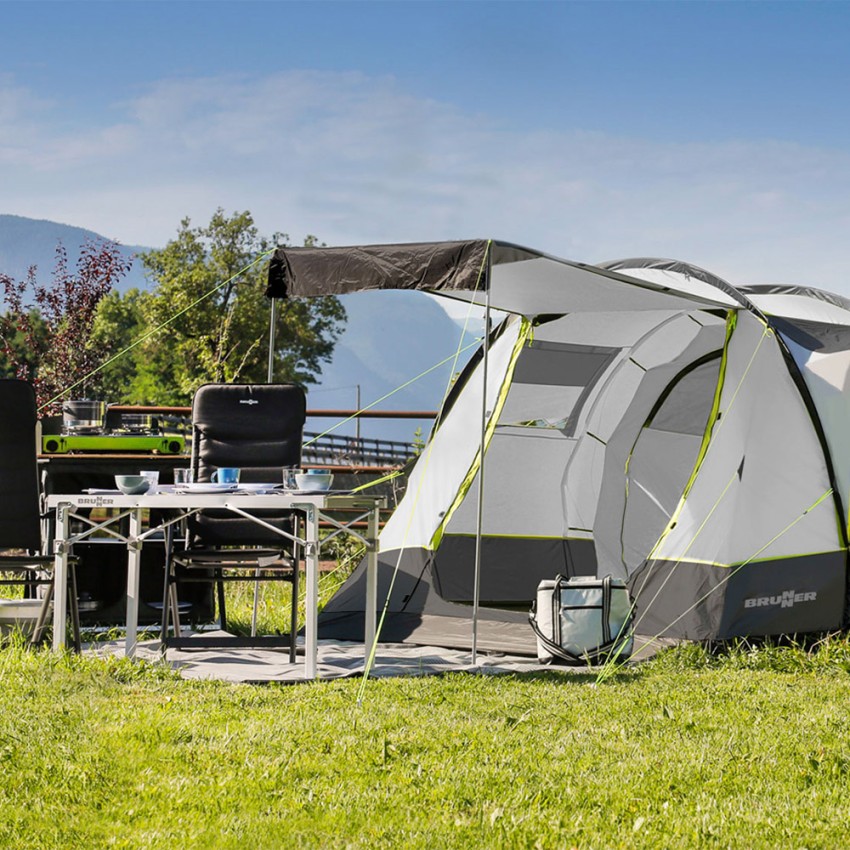 Tente gonflable de camping 380x540 Paraiso 5/6 places Brunner