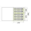 Tente de camping gonflable 380x540 Paraiso 5/6 places Brunner Modèle