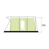 Tente de camping gonflable 380x540 Paraiso 5/6 places Brunner Caractéristiques