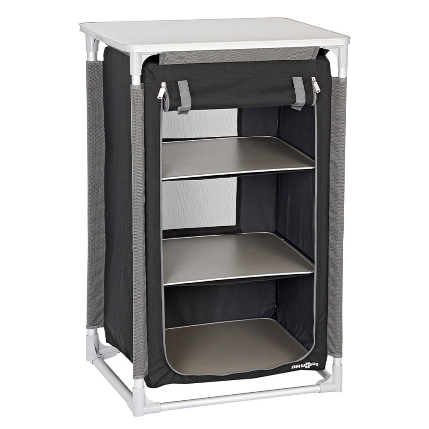 Armoire mobile pour camping avec 3 étagères multi-usages Azabache LS Brunner Promotion Armoire mobile pour camping avec 3 étagères multi-usages Azabache LS Brunner Promotion